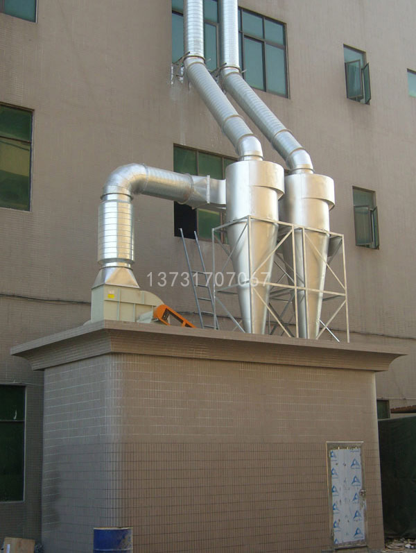 北京大興家具廠砂光機(jī)除塵器安裝完畢